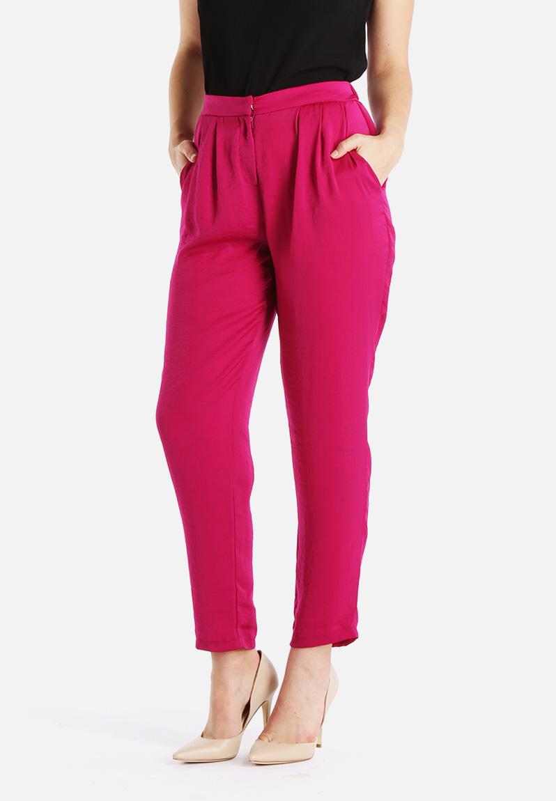 fuchsia color pants