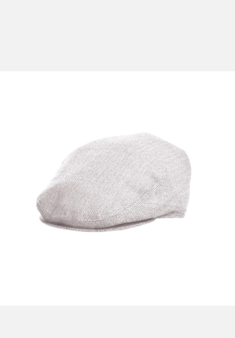 Poor Boy Cap – Grey & White Herringbone High Fashion Hattery Hats ...