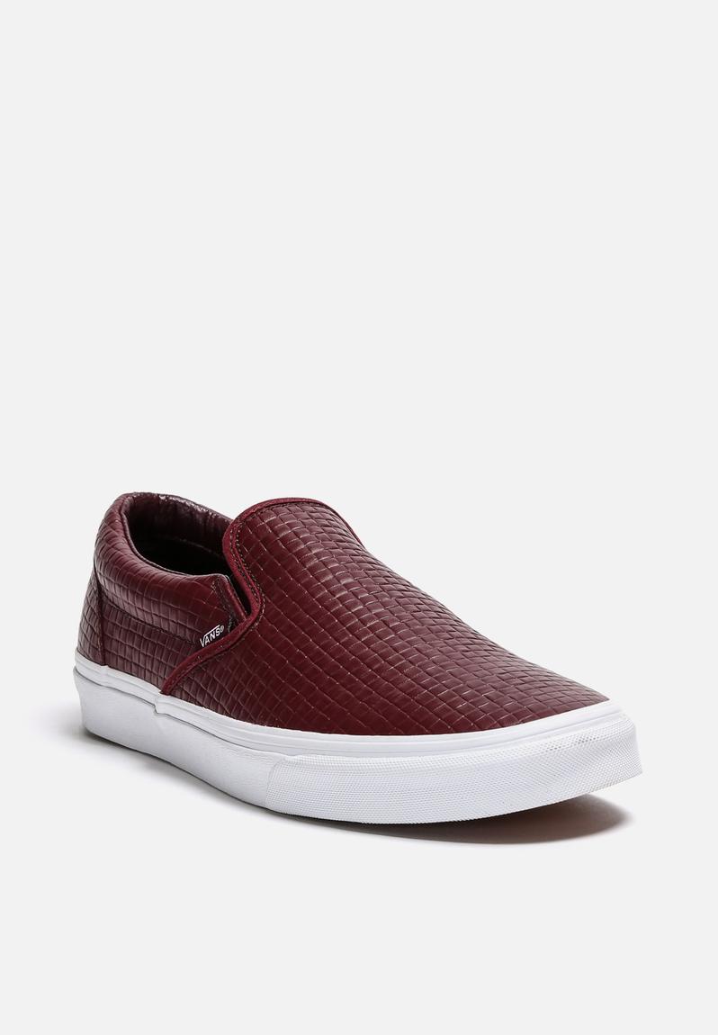 Classic Slip-On - MAROON Vans Low | Superbalist.com